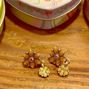 Brighton flower earrings.